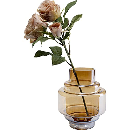 kare-design-vase-glossy-blumenvase-braun-glas-18-cm-tischvase image 8
