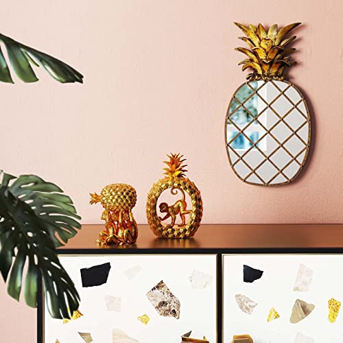 kare-design-deko-figur-playing-in-the-pineapple-23-cm-ananas-figur-gold image 7