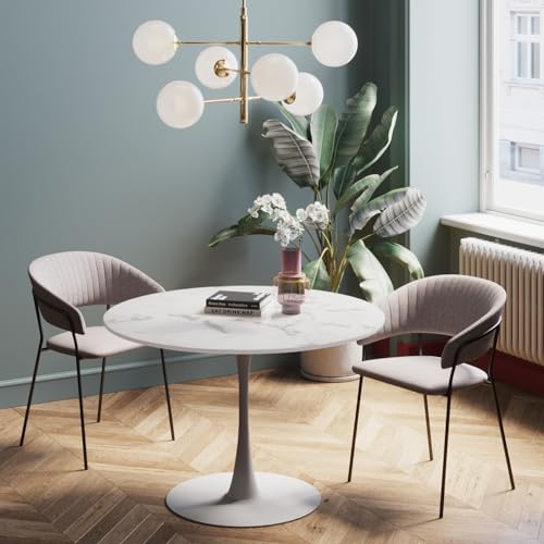 kare-design-tisch-veneto-wei-rund-d110-cm-marmoroptik-73x110x110-cm image 7