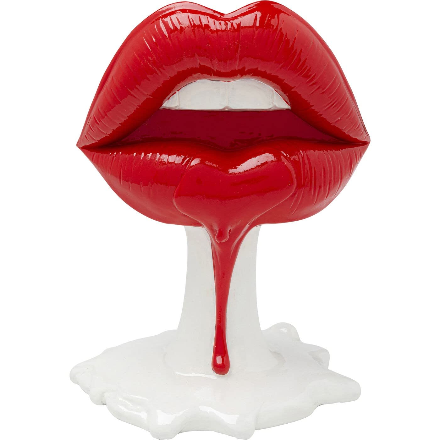 kare-design-hot-lip-deko-objekt-wei-rot-26x21x14-cm image 1
