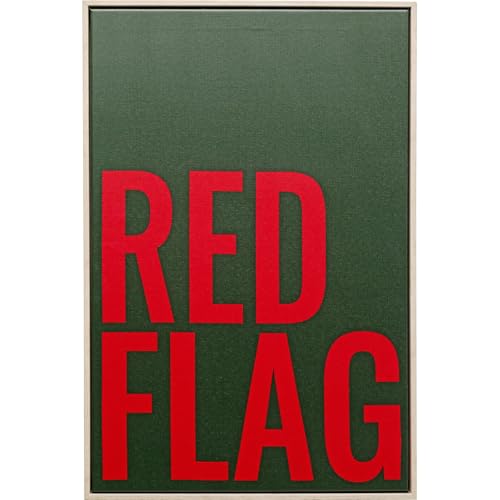 kare-design-wandbild-red-flag-60x40-cm-gerahmt-mehrfarbig image 6
