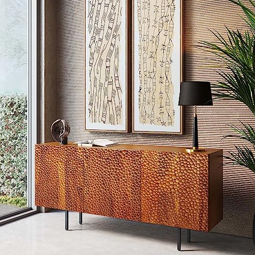 kare-design-hammer-sideboard-braun-massivholz-sideboard-mit-3-t-ren-75x160x38-cm image 7