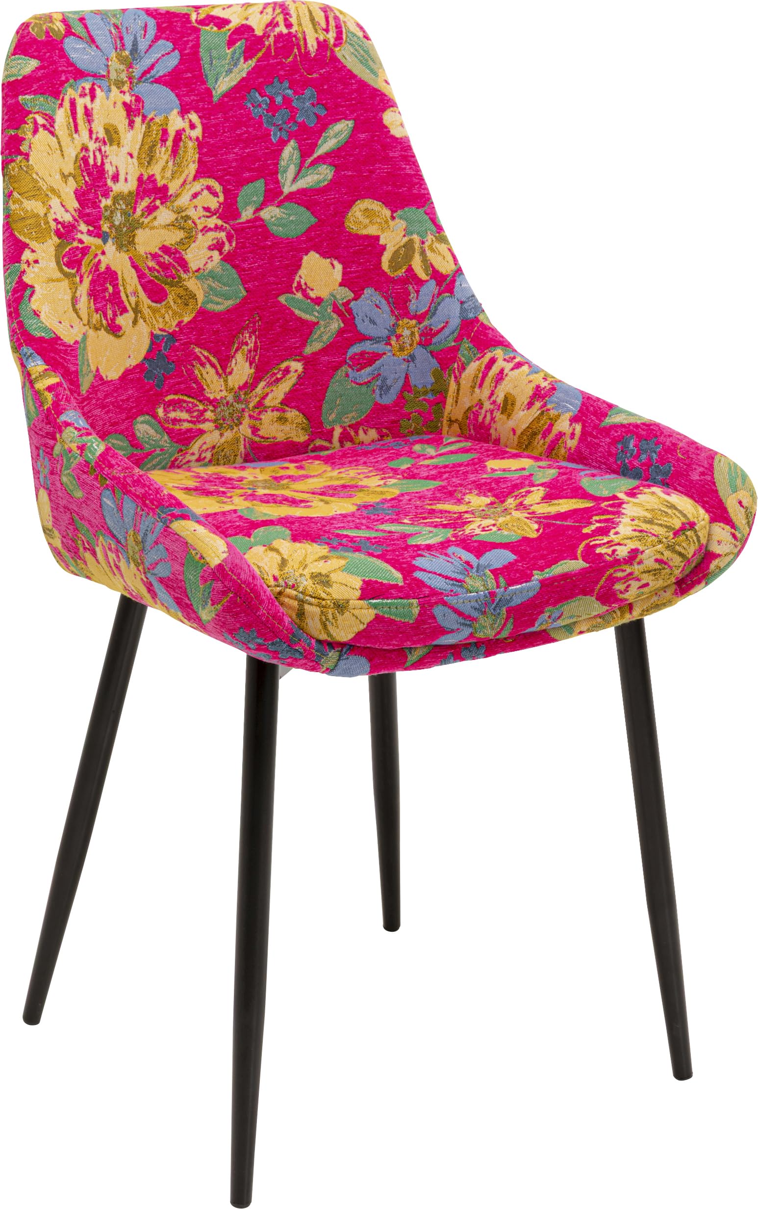 kare-design-stuhl-east-side-flower-fever-pink-polsterstuhl-blumenmotiv image 8