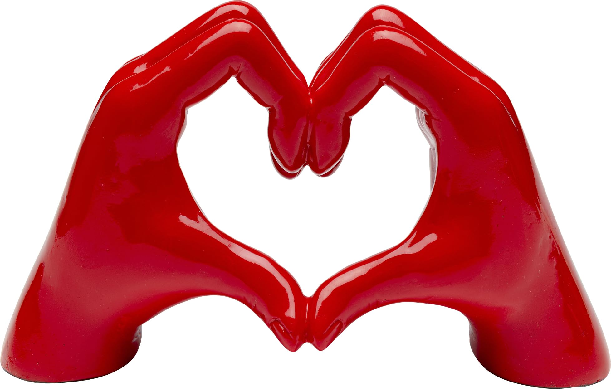 kare-design-deko-objekt-heart-hands-rot-12x20x8-cm image 1