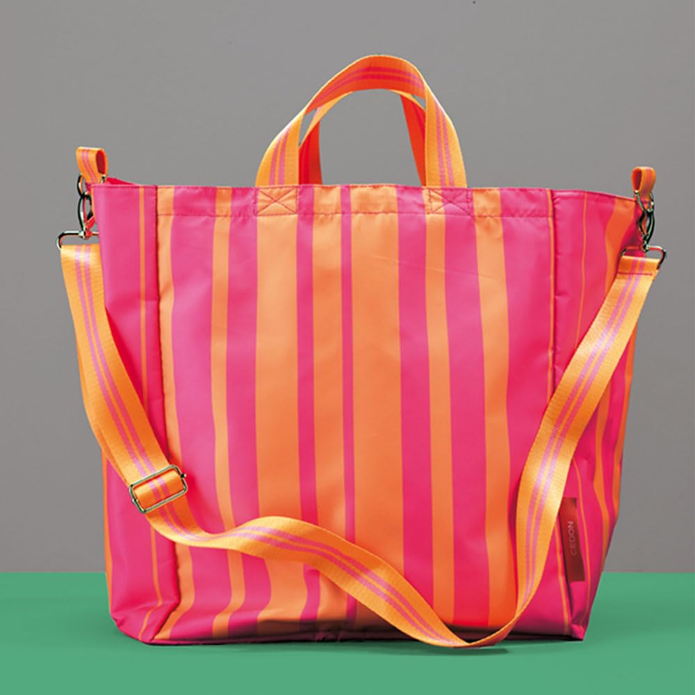 cedon-easy-shopper-bag-stripes-neon-shopper-34-x-38-x-24-cm image 2