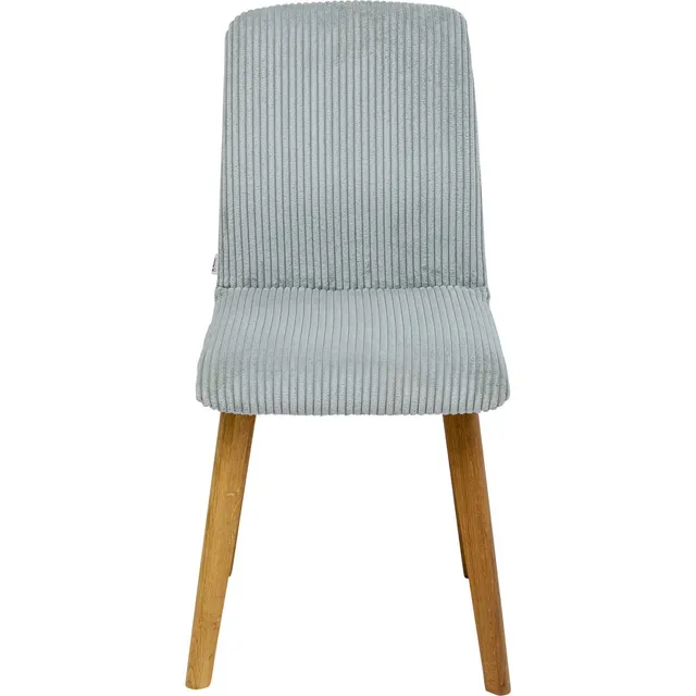 kare-design-stuhl-lara-cord-esszimmerstuhl-blau-eiche-92x44x45-cm image 1