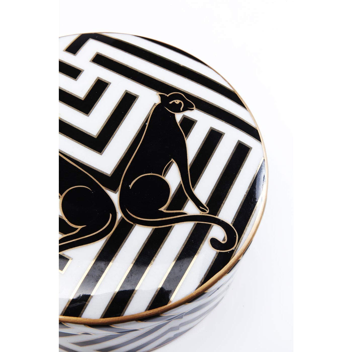 kare-design-deko-dose-panther-schwarz-keramikdose-gatsby-style image 4