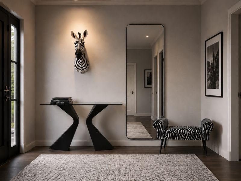 kare-design-bank-wing-zebra-sitzbank-polsterbank-grau-100x35x54-cm image 6