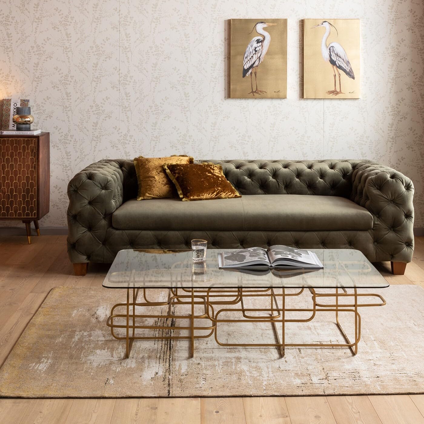 kare-design-couchtisch-meander-gold-140x36x80-cm image 2