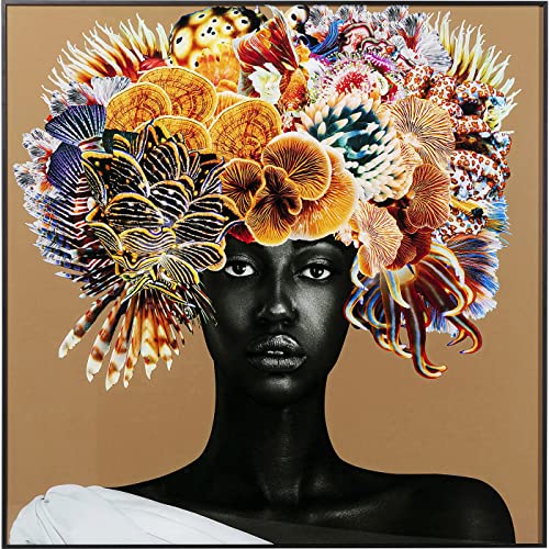 kare-design-bild-flower-hair-mehrfarbig-120x120-cm-alu-rahmen image 7