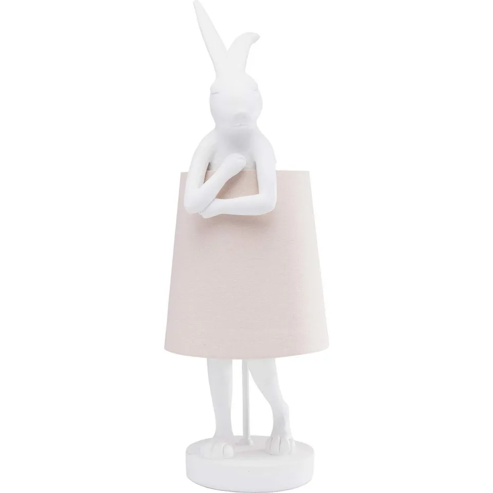 kare-design-animal-rabbit-tischleuchte-wei-rosa-68x23x26-cm image 1