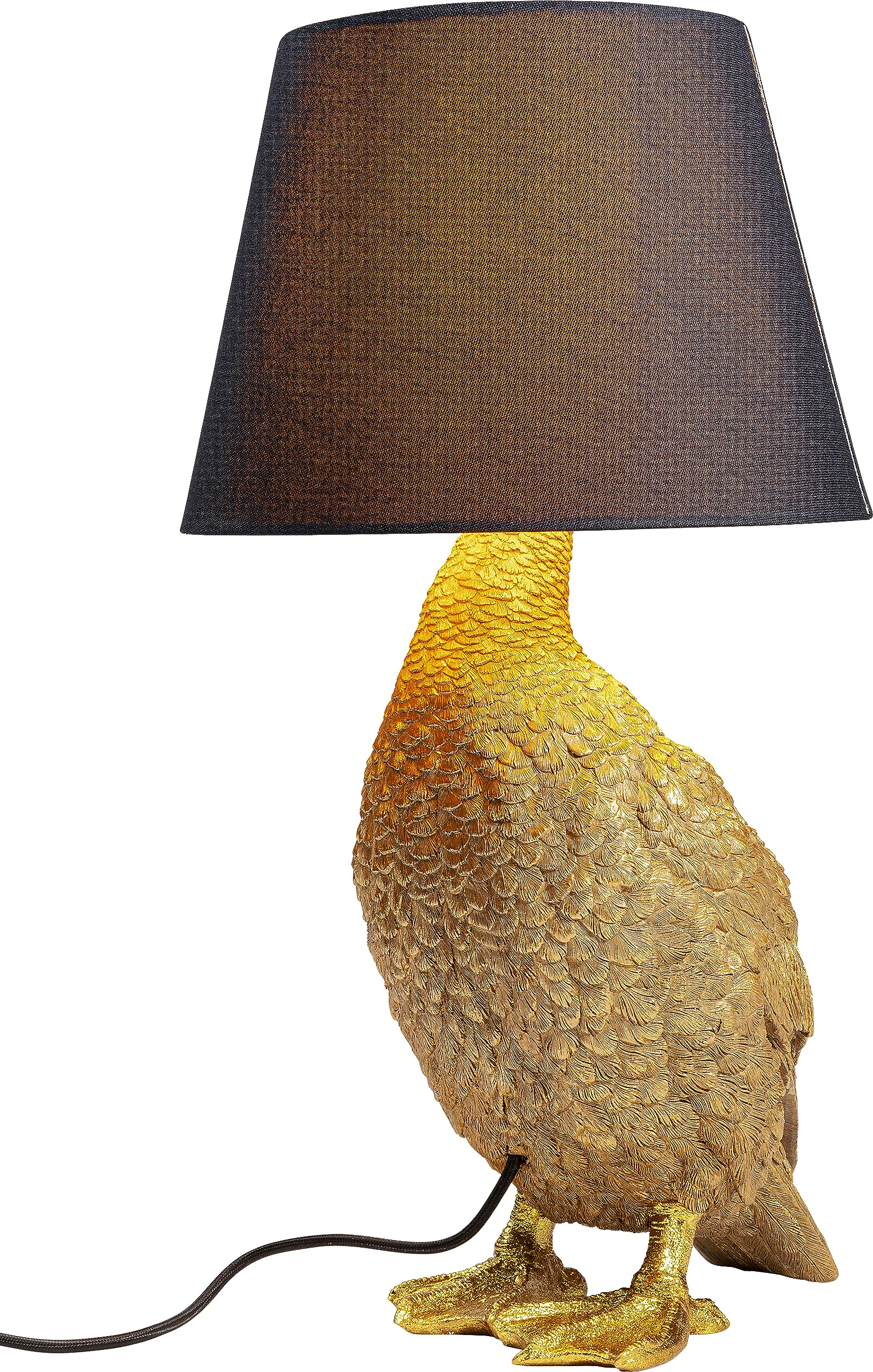 kare-design-tischleuchte-animal-duck-gold-braun-53x31x31-cm image 1