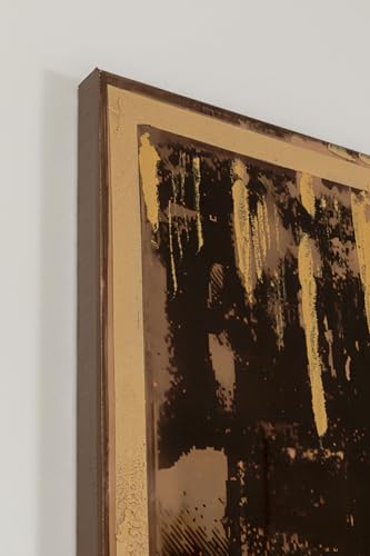 kare-design-golden-hour-leinwandbild-75x55-cm-gold-schwarz-stadt-motiv image 7