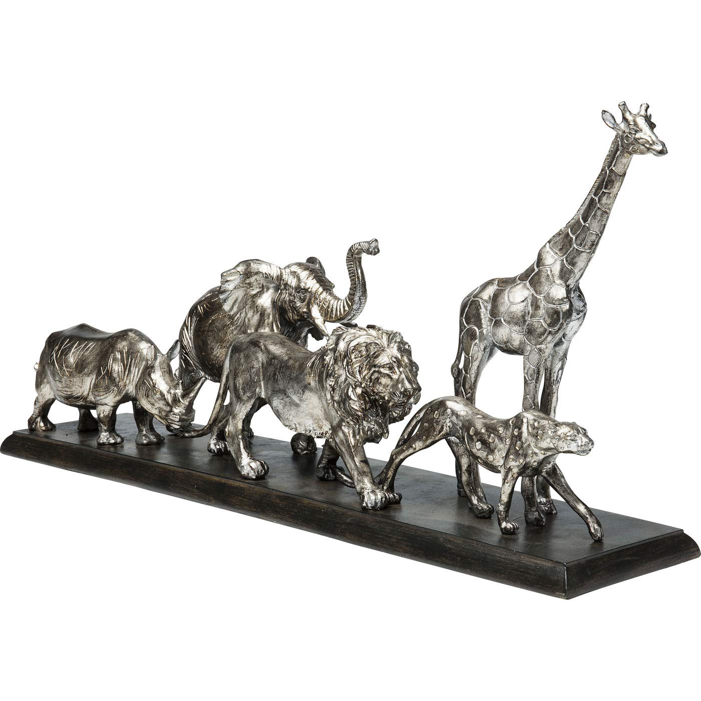 kare-design-deko-objekt-animal-journey-silber-36x71x16-cm image 6