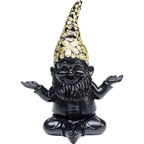 kare-design-zwerg-meditation-dekofigur-schwarz-gold-19x15x10-cm image 6