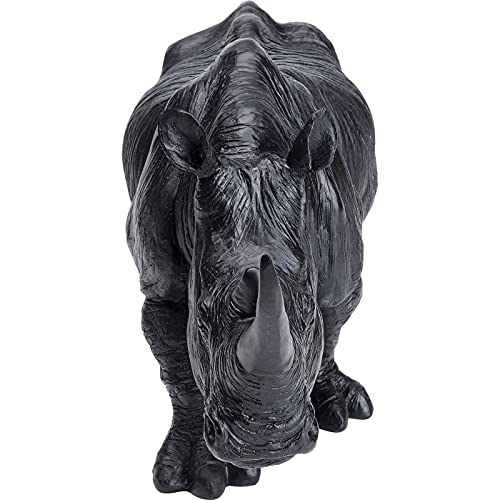 kare-design-deko-figur-walking-rhino-schwarz-108-cm-handbemalt image 7