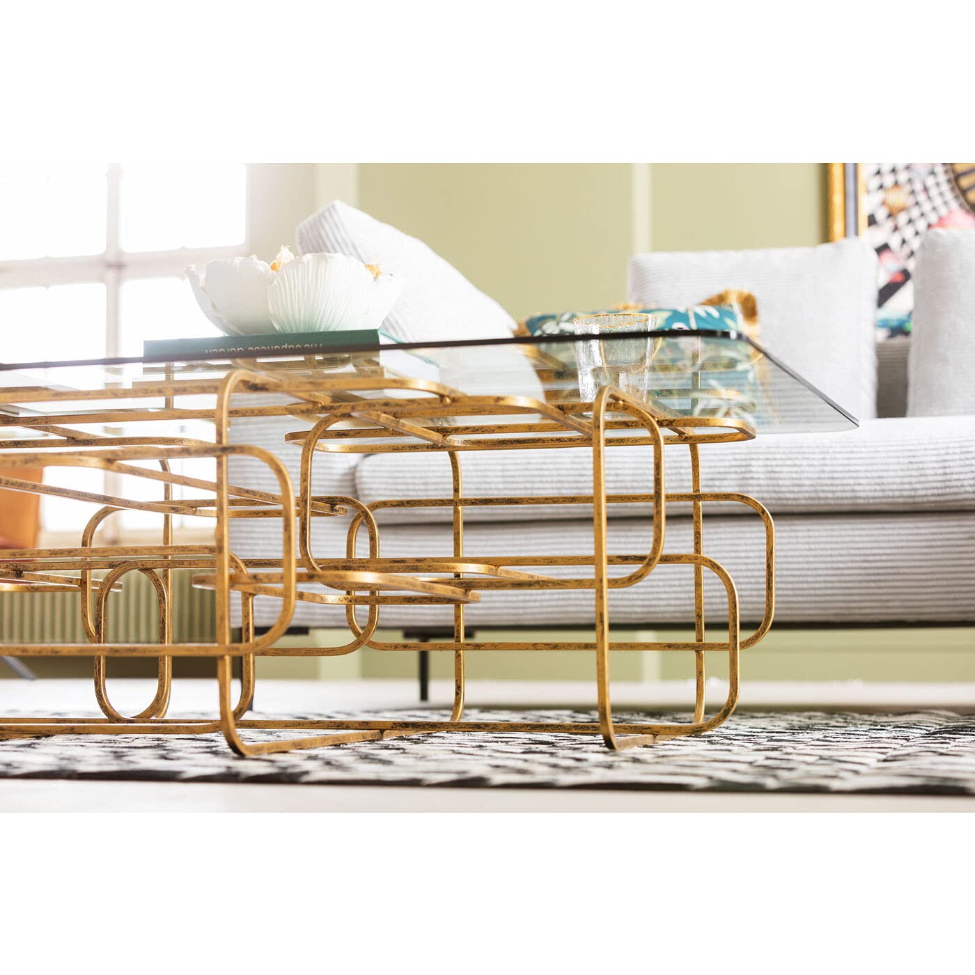 kare-design-couchtisch-meander-gold-140x36x80-cm image 6