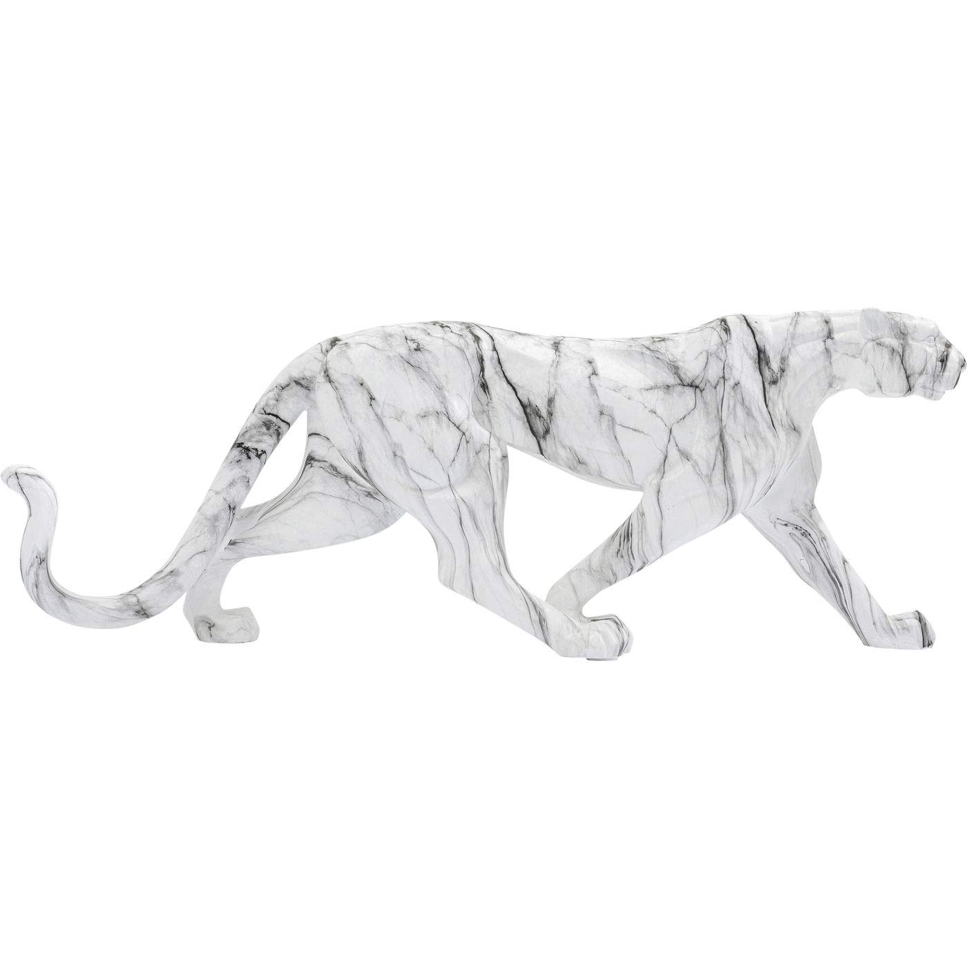 kare-design-leopard-marble-deko-figur-wei-grau-34x95x18-cm image 1