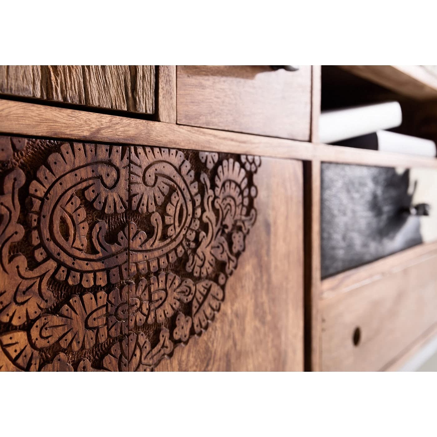 kare-design-rodeo-sideboard-kommode-braun-80x115x40-cm-mango-kuhfell image 7