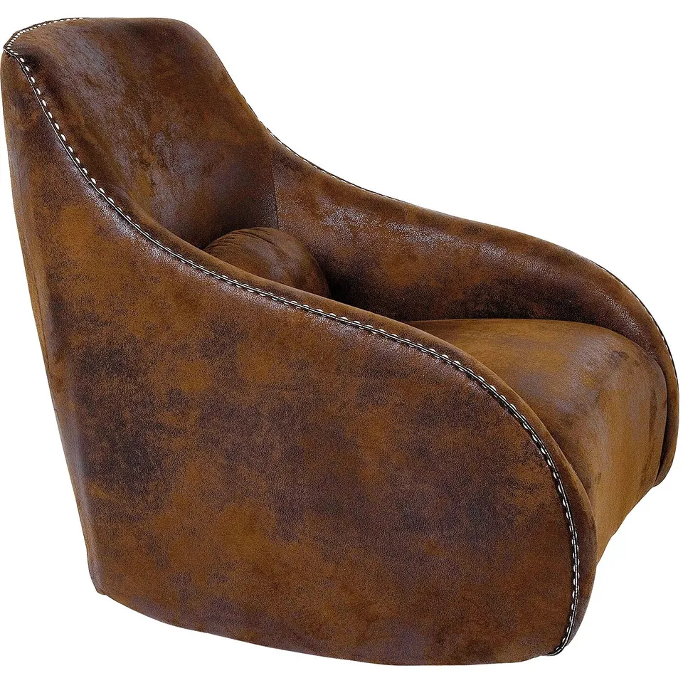 kare-design-sessel-swing-ritmo-braun-schaukelsessel-vintage-83x76x74-cm image 1