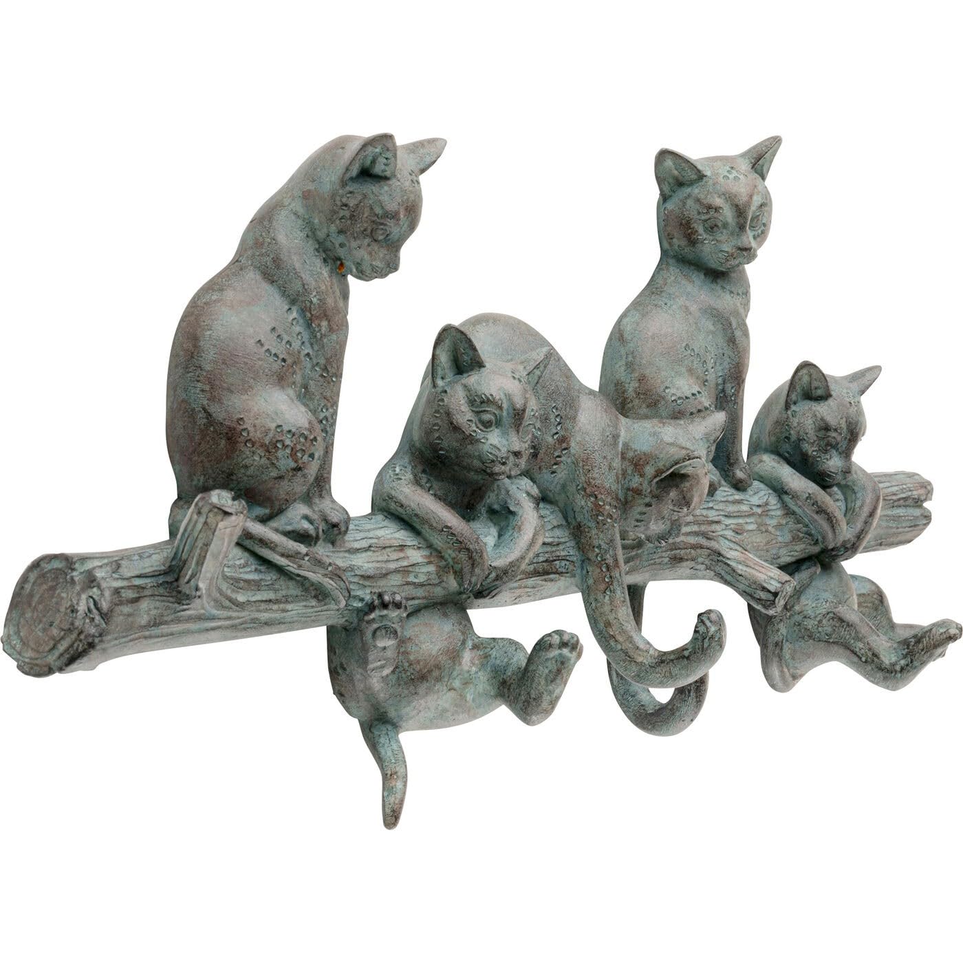 kare-design-cats-life-wandgarderobe-grau-mit-5-haken-42x18-cm-katzen-motiv image 3