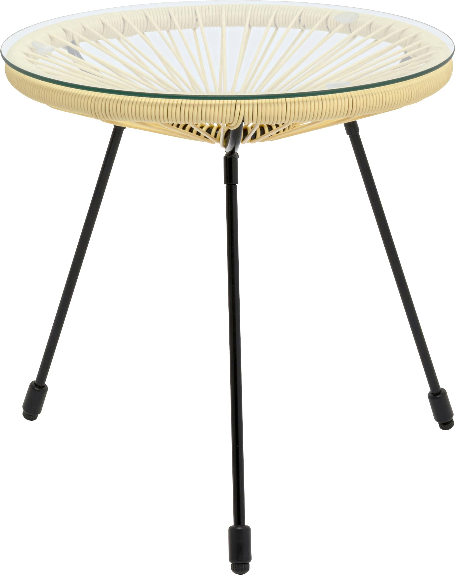 kare-design-beistelltisch-acapulco-buttergelb-50x50x50-cm-indoor-outdoor image 1