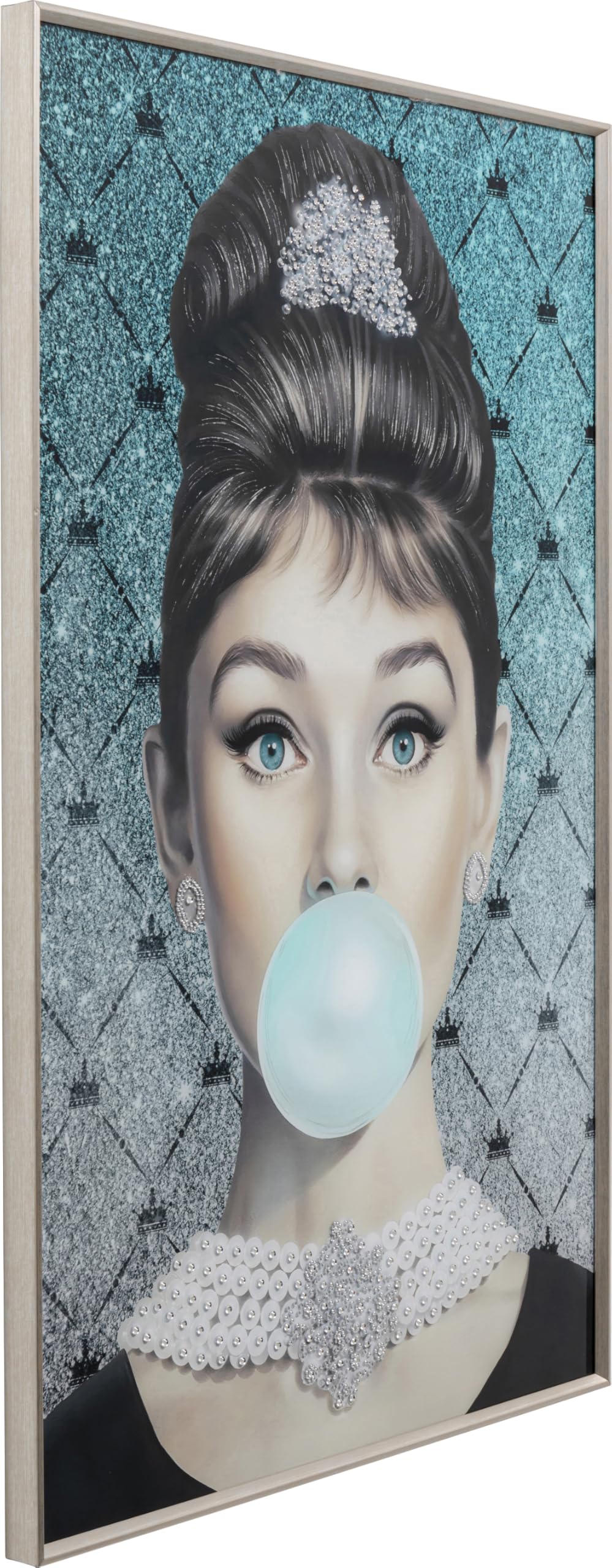 kare-design-muse-bubble-diva-leinwandbild-50x40-cm-mehrfarbig-mit-rahmen image 2
