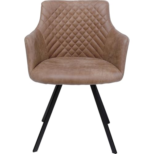 kare-design-drehstuhl-coco-braun-esszimmerstuhl-360-drehbar-84x53x60cm image 7
