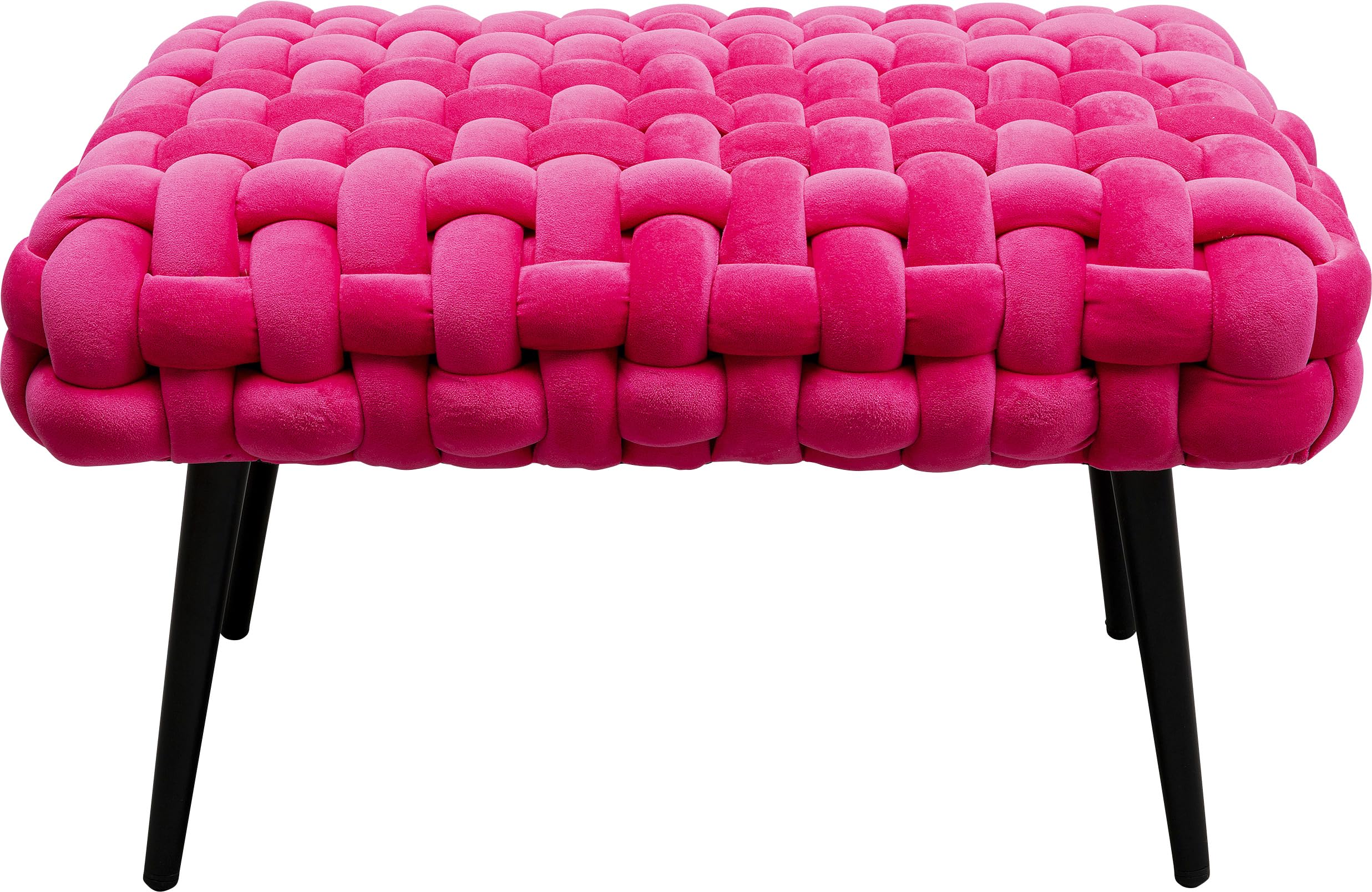 kare-design-bank-weave-samt-grau-128-cm-sitzbank image 7