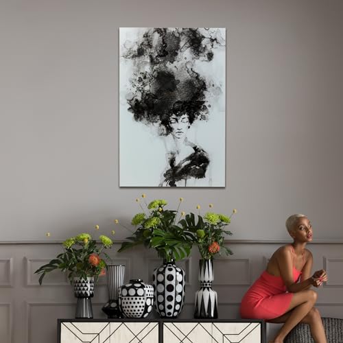 kare-design-glasbild-smokey-hair-schwarz-wei-150x100cm-wandbild-aus-glas image 8