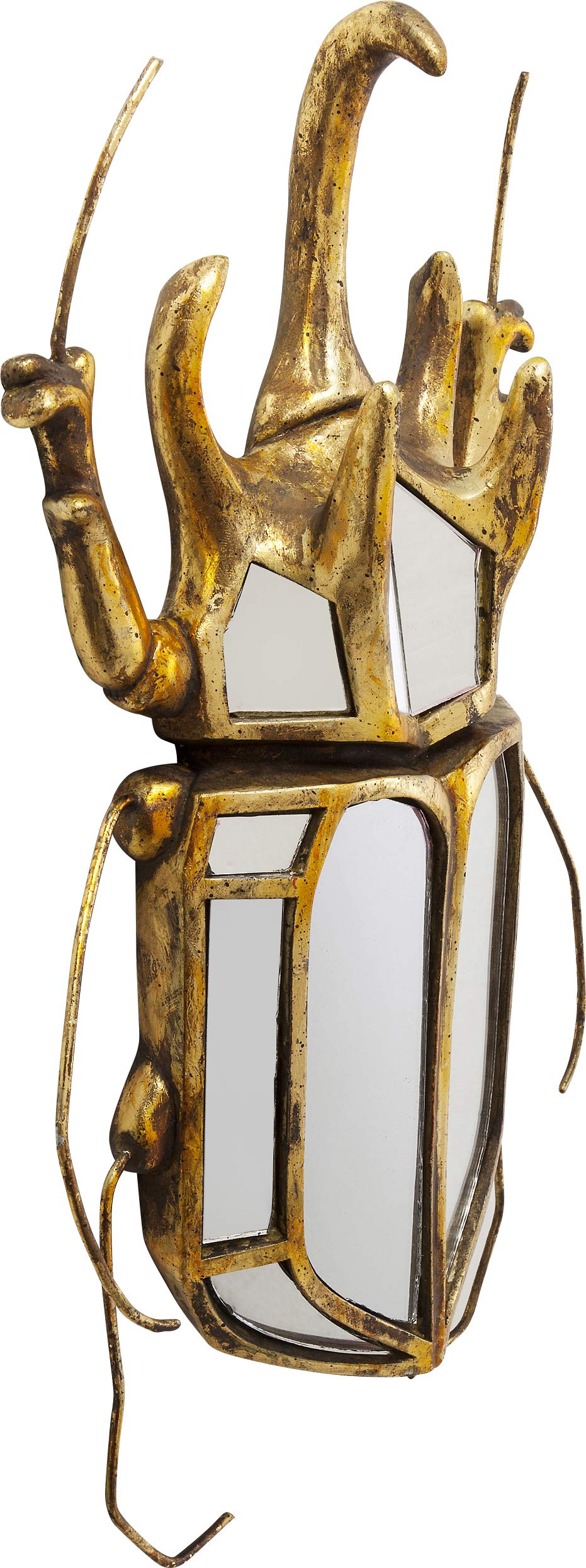kare-design-wandobjekt-beetle-mirror-gold-37x25x6-cm-verspiegelt image 2