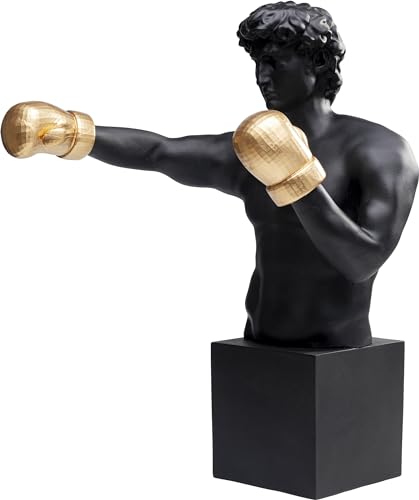 kare-design-deko-figur-balboa-boxer-68x40x50cm-schwarz-gold image 5