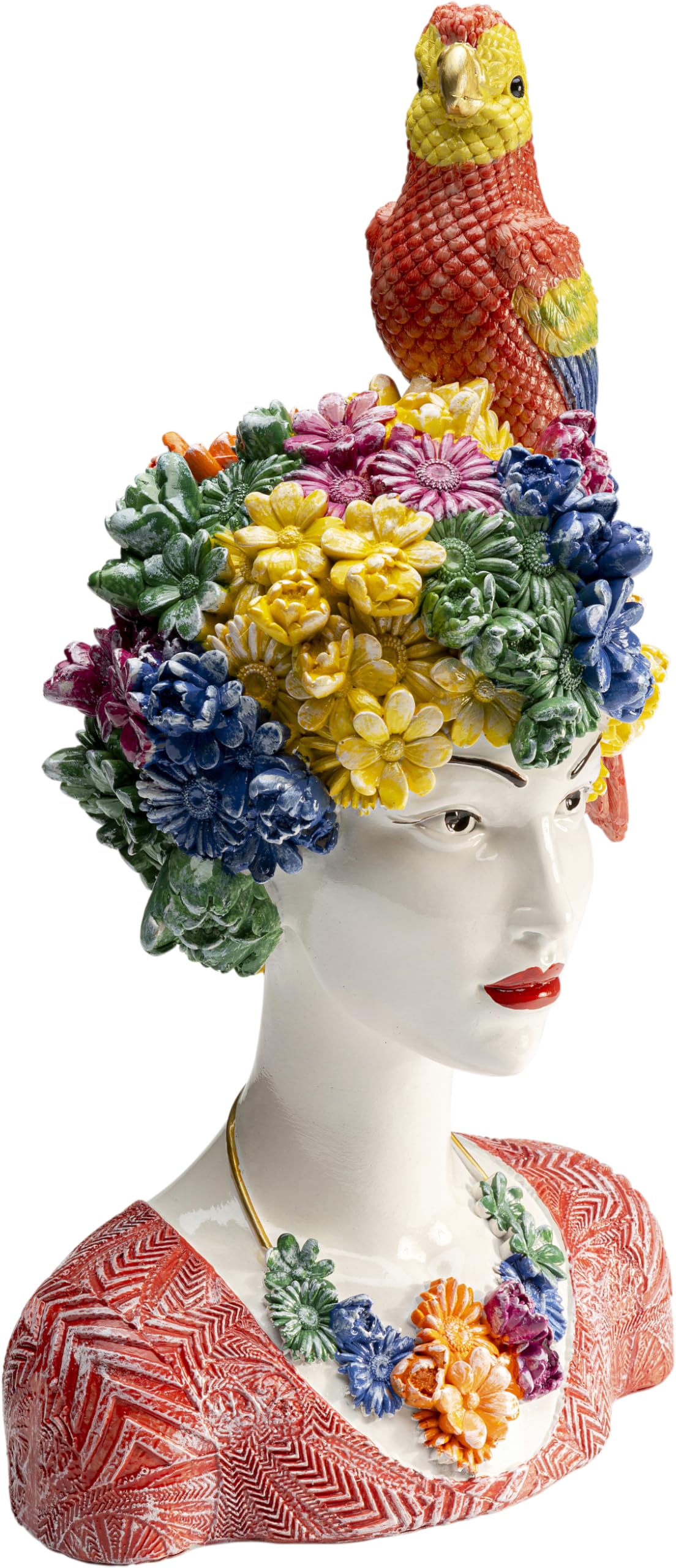 kare-design-flower-girl-deko-figur-mehrfarbig-28x18x13cm image 4