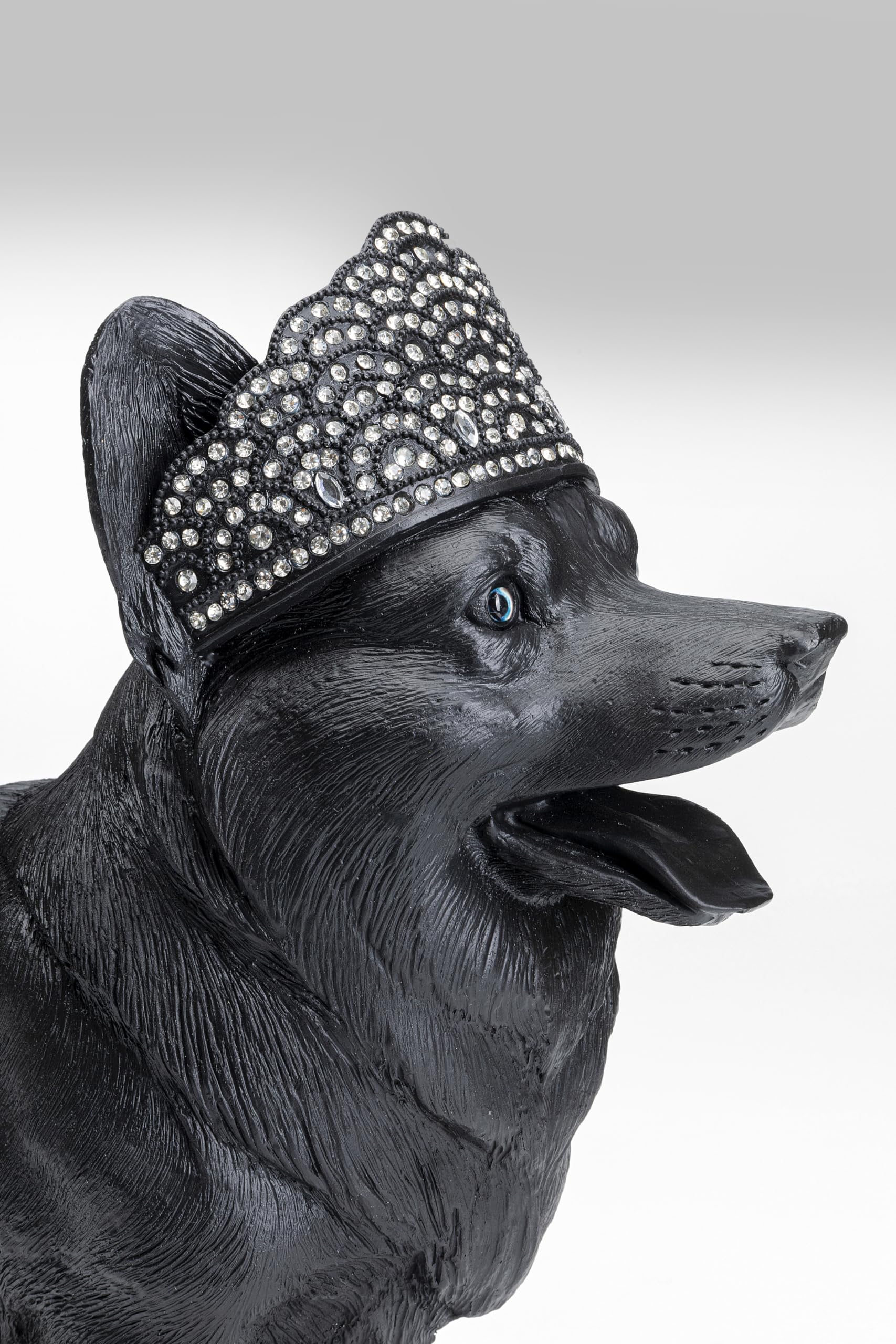 kare-design-royal-standing-corgi-deko-figur-schwarz-52-cm image 3