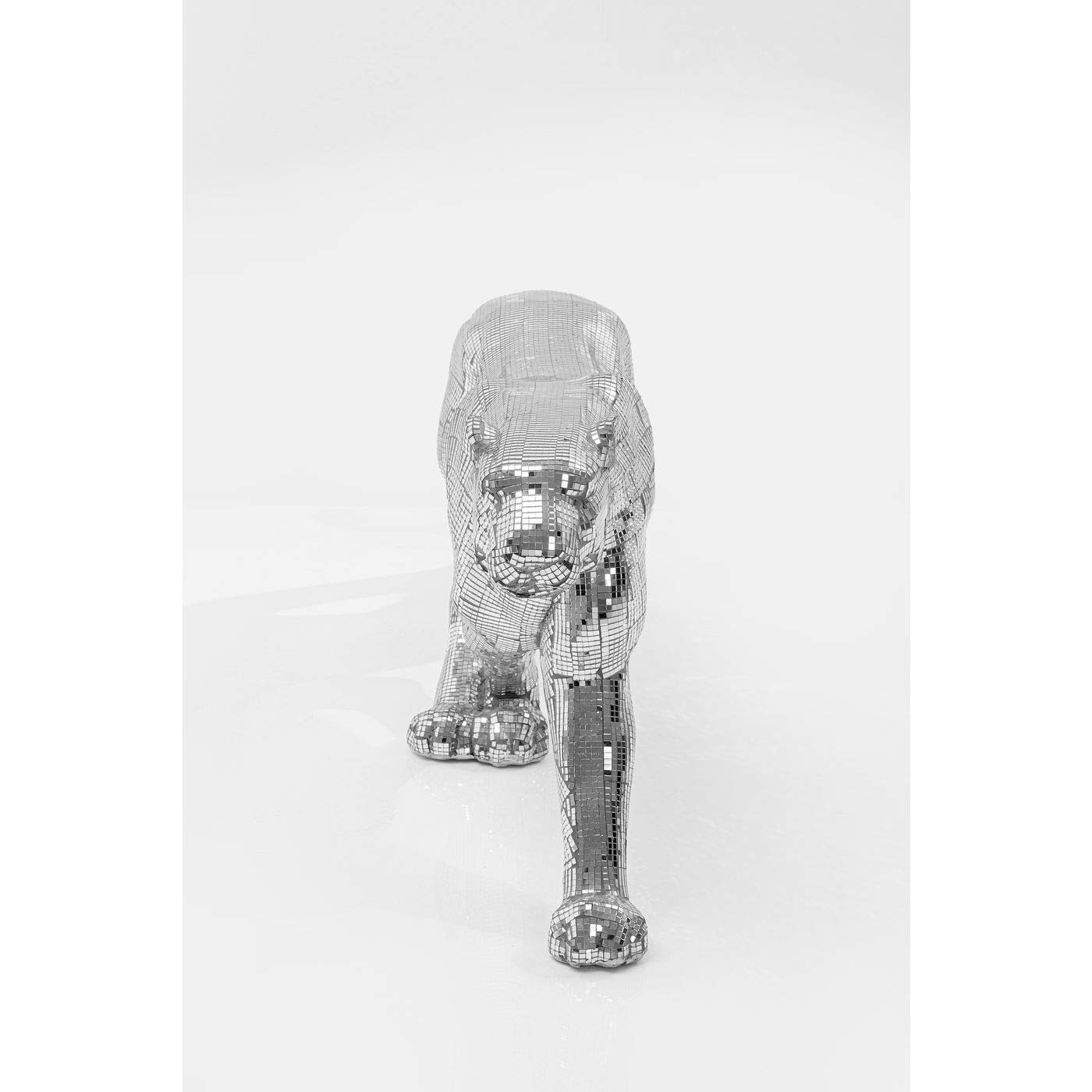 kare-design-deko-objekt-leopard-mosaic-silber-xl-34-x-95-x-18-cm-fiberglas image 6