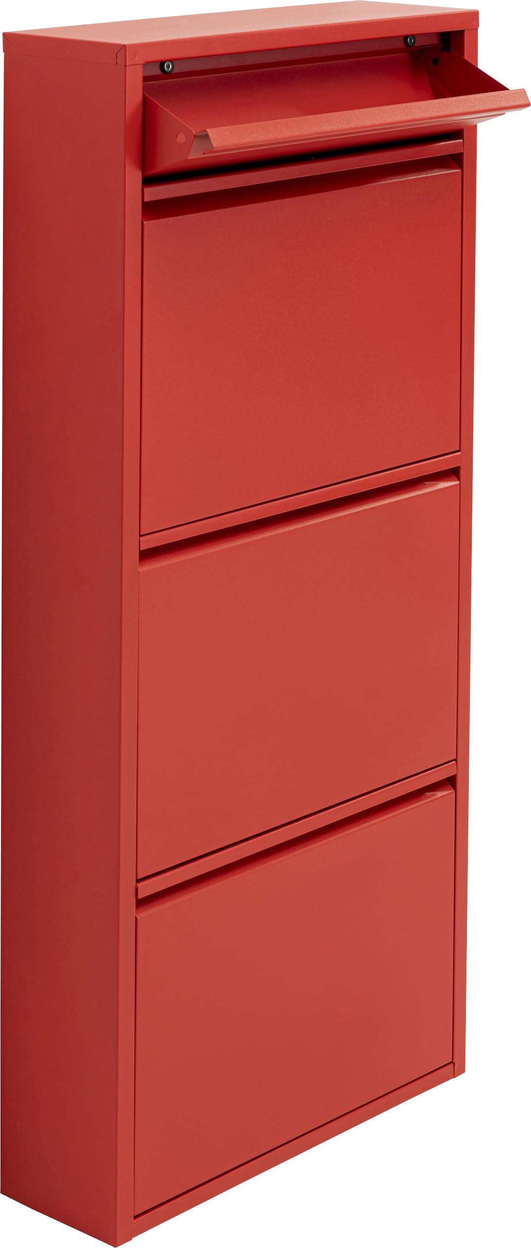kare-design-schuhschrank-caruso-rot-metall-115x50x15-cm image 5