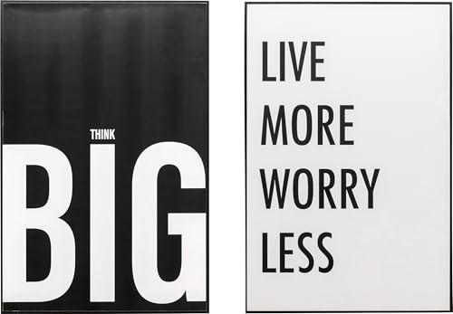 kare-design-wandbild-big-live-more-2er-set-schwarz-wei-60x40-cm-gerahmt image 6