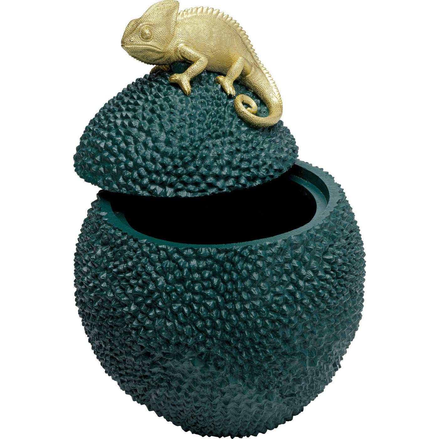 kare-design-dekobox-cham-leon-34-gold-dekorative-dose-dunkelgr-n-einheitsgr-e image 4