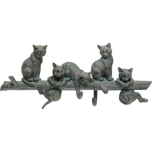 kare-design-cats-life-wandgarderobe-grau-mit-5-haken-42x18-cm-katzen-motiv image 6