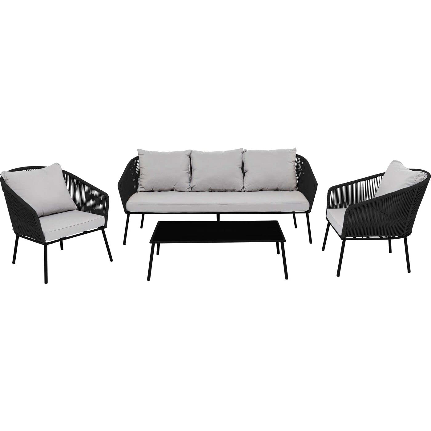 kare-design-sitzgruppe-elba-grau-cinque-4-teilig image 1