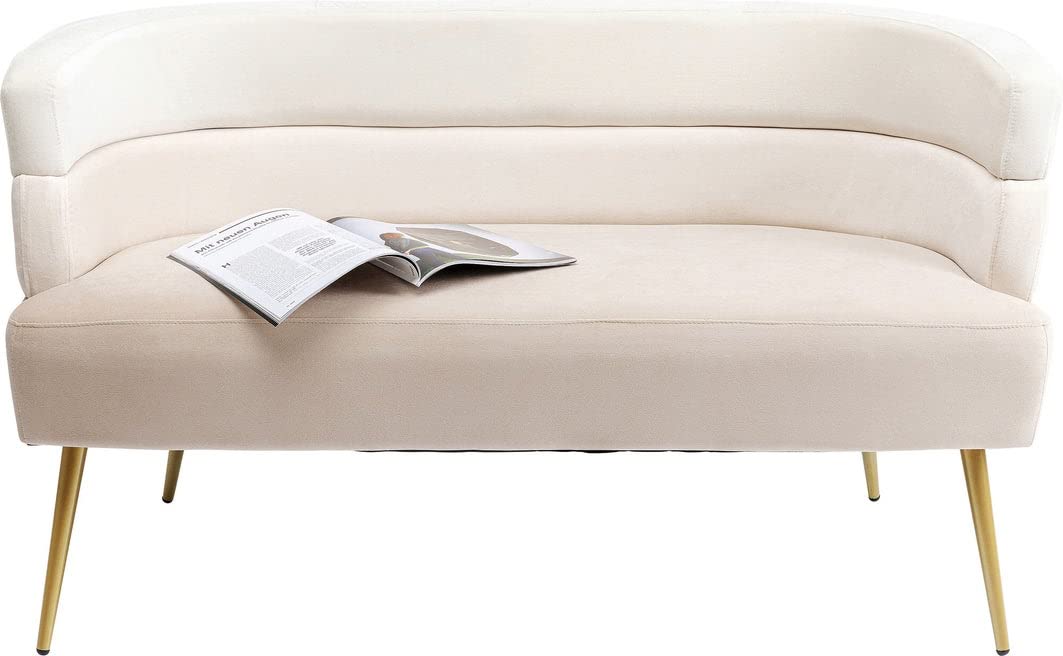 kare-design-sofa-sandwich-creme-2-sitzer-126cm-couch-samtoptik-glam-retro image 1
