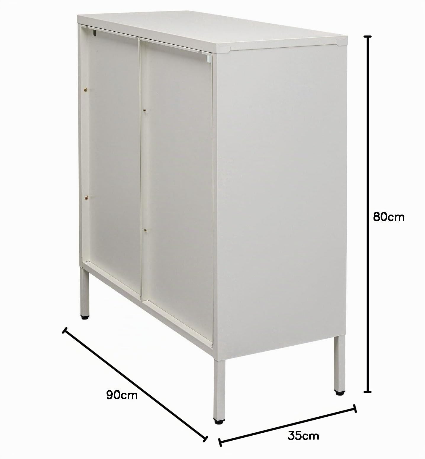 kare-design-kommode-naxos-wei-90x80x35-cm-mit-2-glast-ren image 3