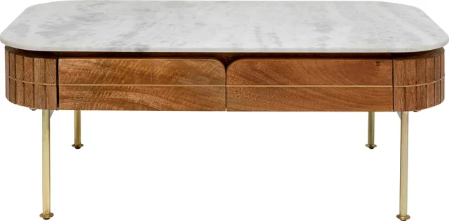 kare-design-couchtisch-grace-wei-braun-massivholz-marmor-45x110x60-cm image 1