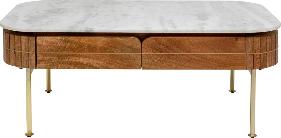 kare-design-couchtisch-grace-wei-braun-massivholz-marmor-45x110x60-cm image 1