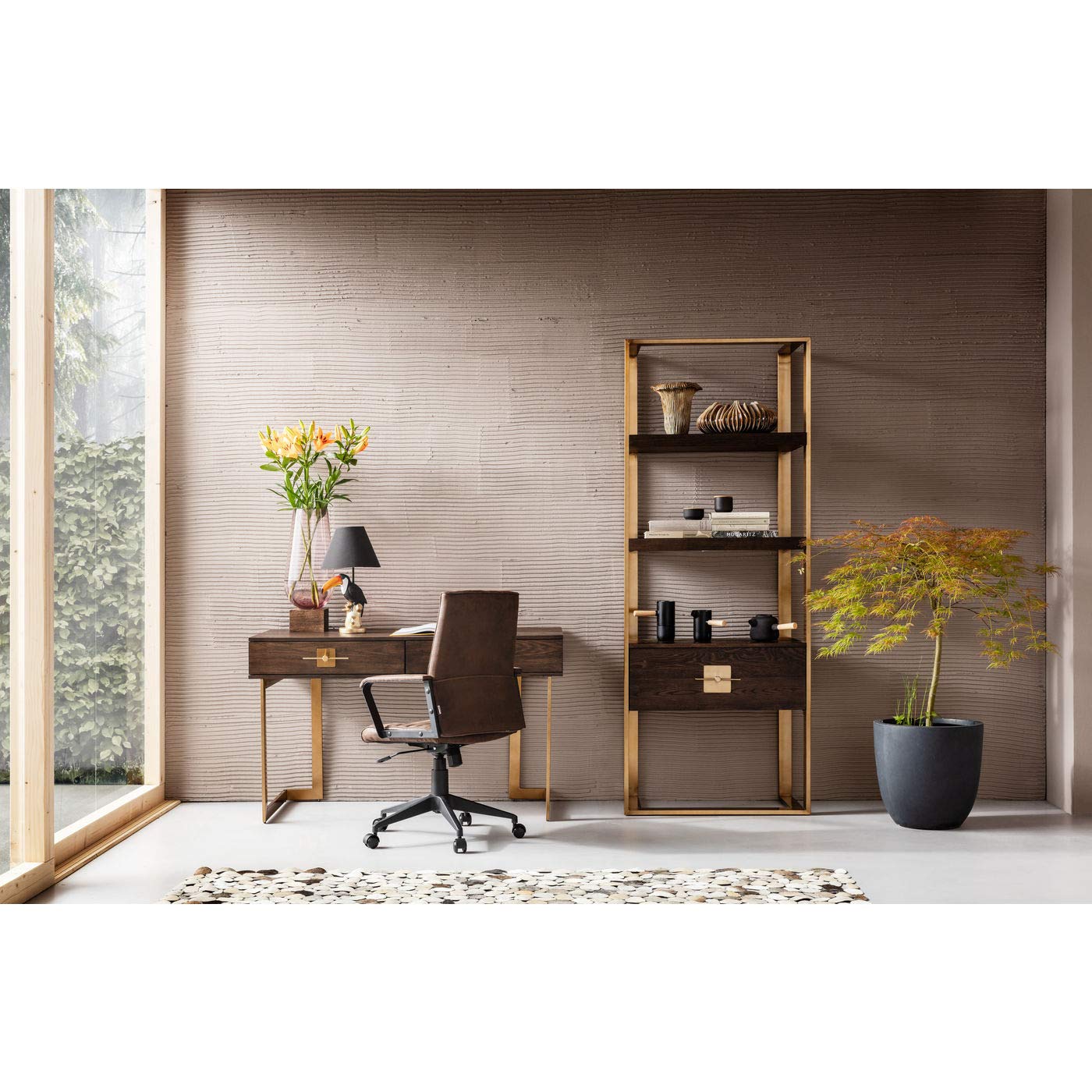 kare-design-labora-b-rostuhl-braun-vintageleder-look-h-henverstellbar-109x59x62- image 2