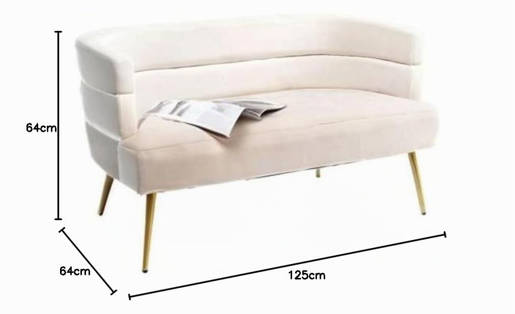 kare-design-sofa-sandwich-creme-2-sitzer-126cm-couch-samtoptik-glam-retro image 2