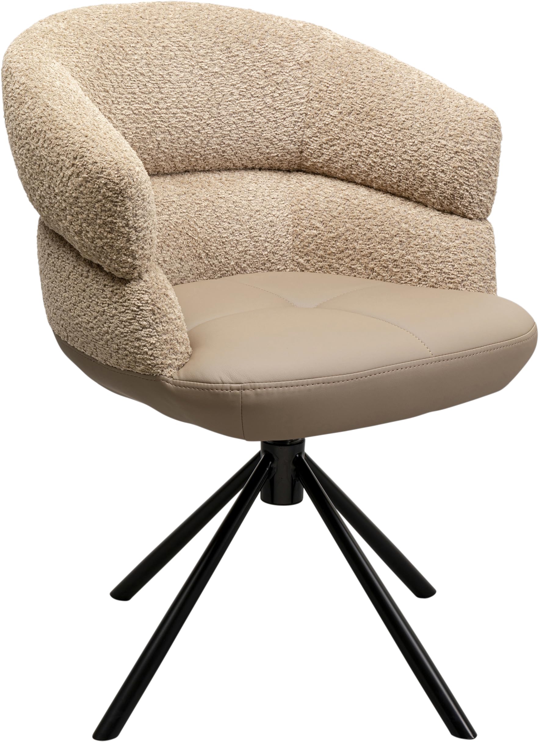 kare-design-drehstuhl-tasty-braun-360-drehbar-82x63x61-cm image 2