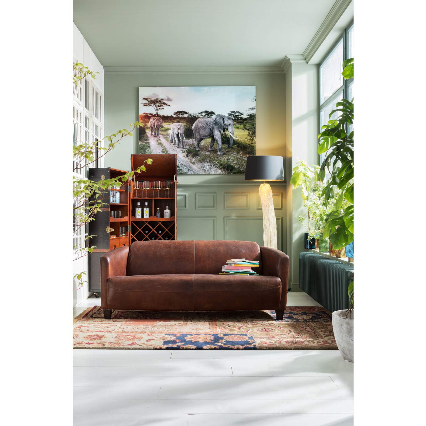kare-design-sofa-cigar-lounge-2-3-sitzer-ledersofa-cognac-braun-176-cm image 6