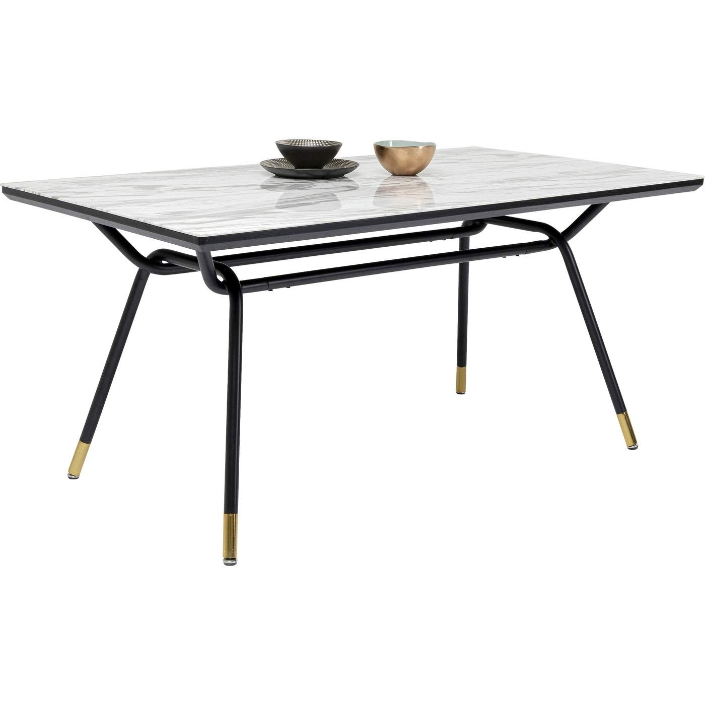 kare-design-tisch-south-beach-esstisch-marmor-look-glas-75x160x90-cm-schwarz-wei image 7