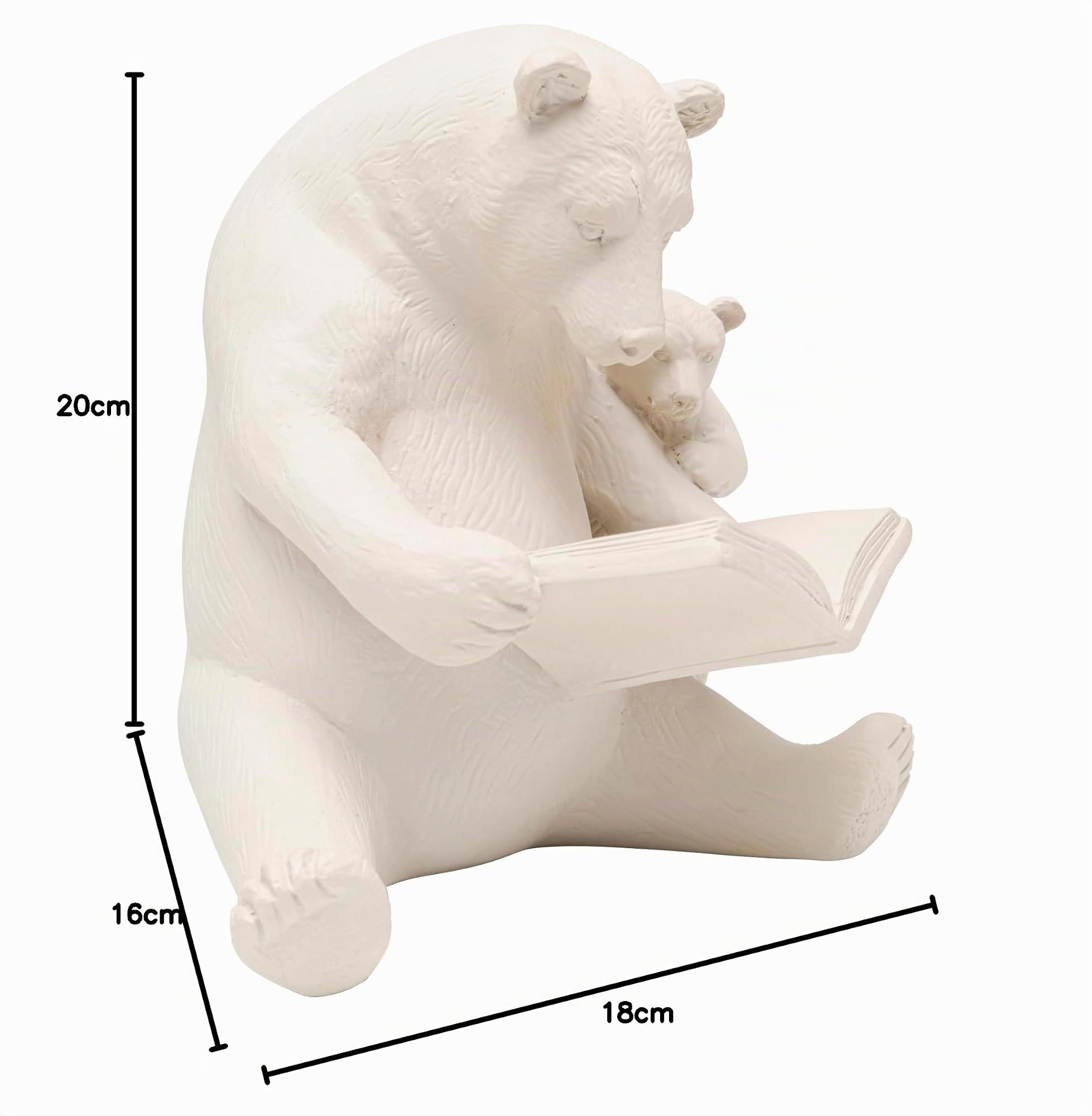 kare-design-reading-bears-deko-figur-greige-18x20x16-cm-b-ren-mit-buch-handgefer image 8